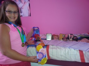 Laura Cannizzaro Nene School of Dancing Pupil With Her Medals